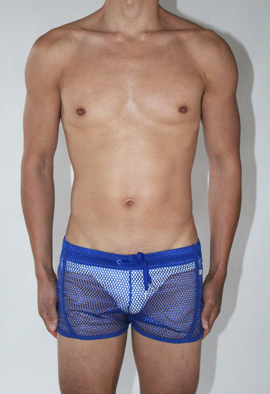 BRODY BLUE FISHNET SHORT