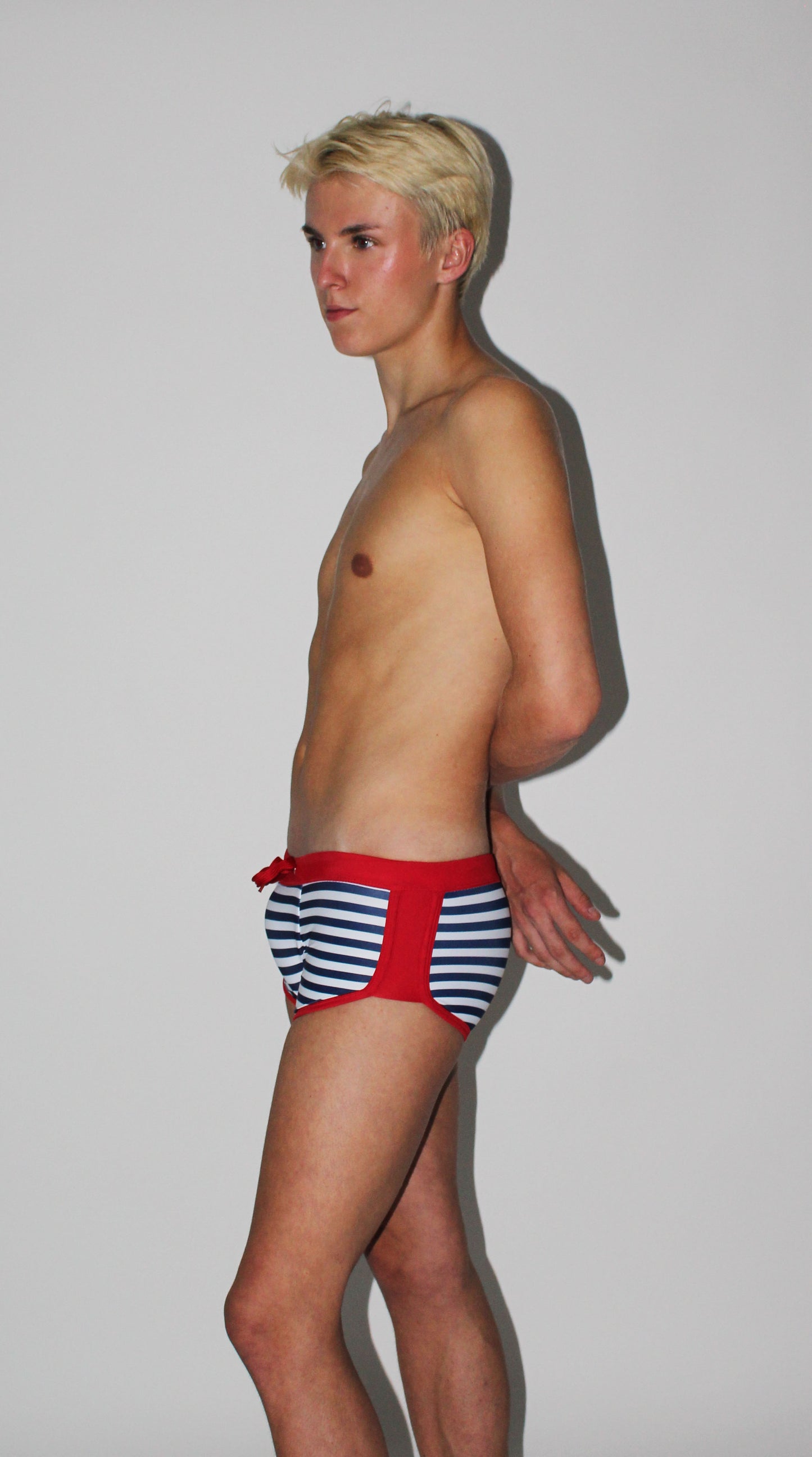 CHRISTOPHER STRIPED SWIM BRIEFS