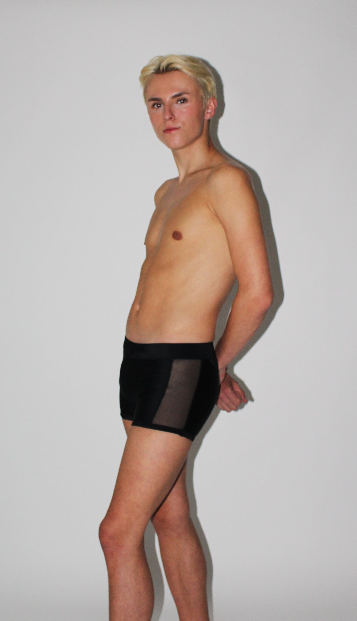 JAXCON BLACK MESH SWIM TRUNKS